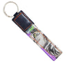 key holder cat food package black purple