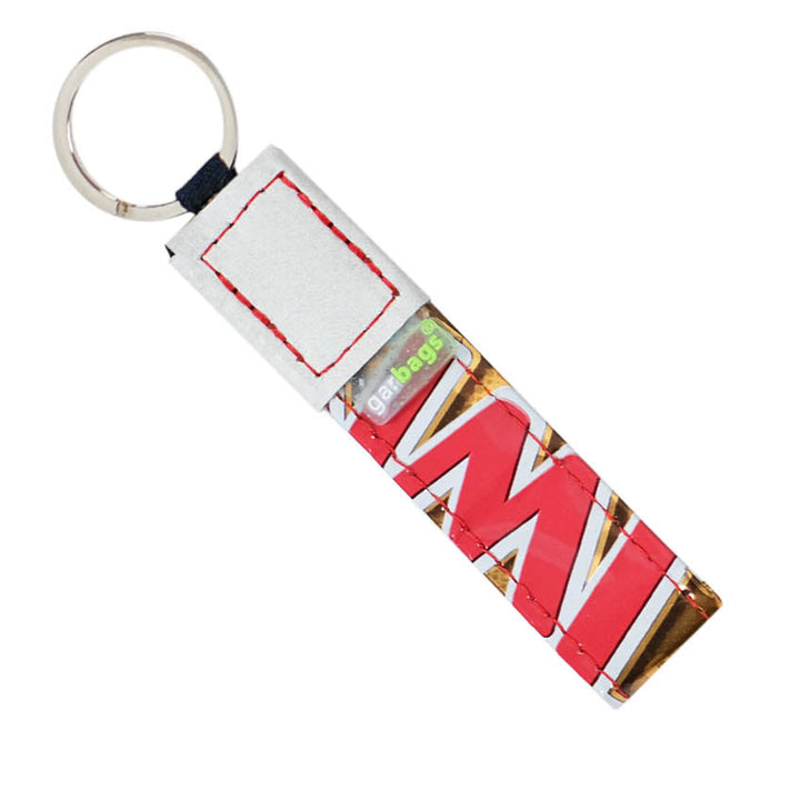 key holder chocolate package white red