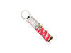 key holder chocolate package white red