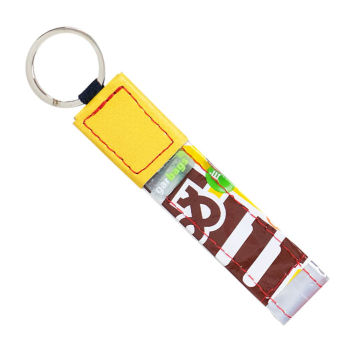 key holder chocolate package white yellow