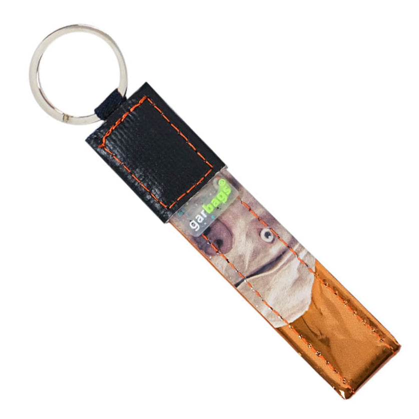 key holder dog food package orange