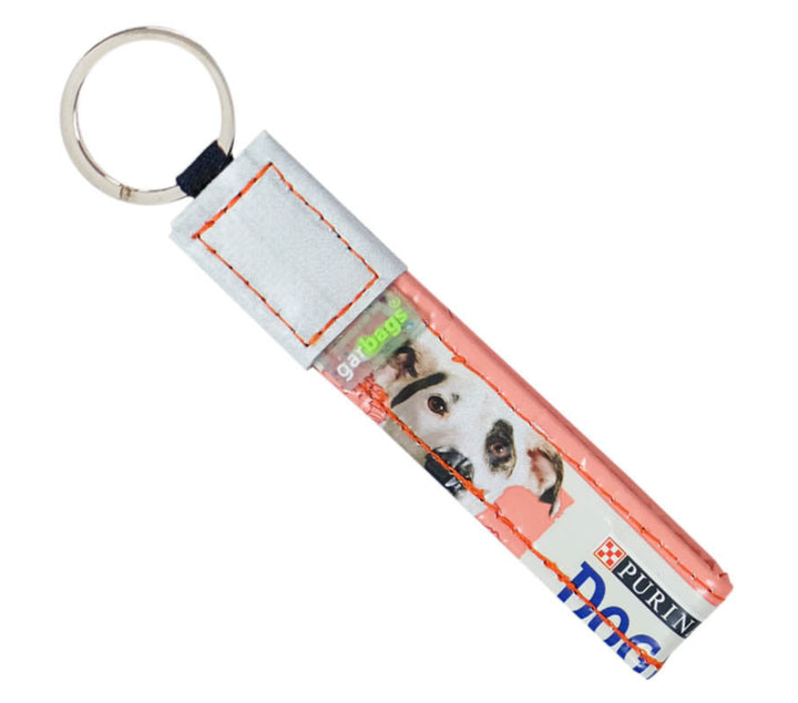 key holder dog food package pink