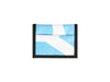 lifetime card holder publicity banner blue & white lines - Garbags