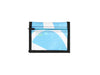 lifetime card holder publicity banner blue & white lines - Garbags