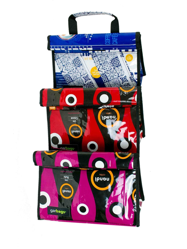 lunch bag blue tiles coffee package - Garbags