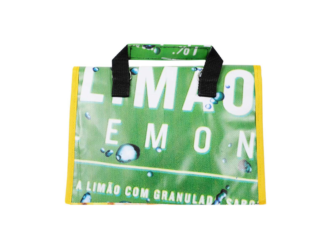 lunch bag publicity banner green & yellow - Garbags