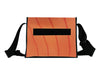 messenger bag base M banner orange & stripes
