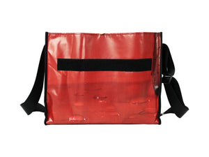 messenger bag base XL publicity banner red dark - Garbags