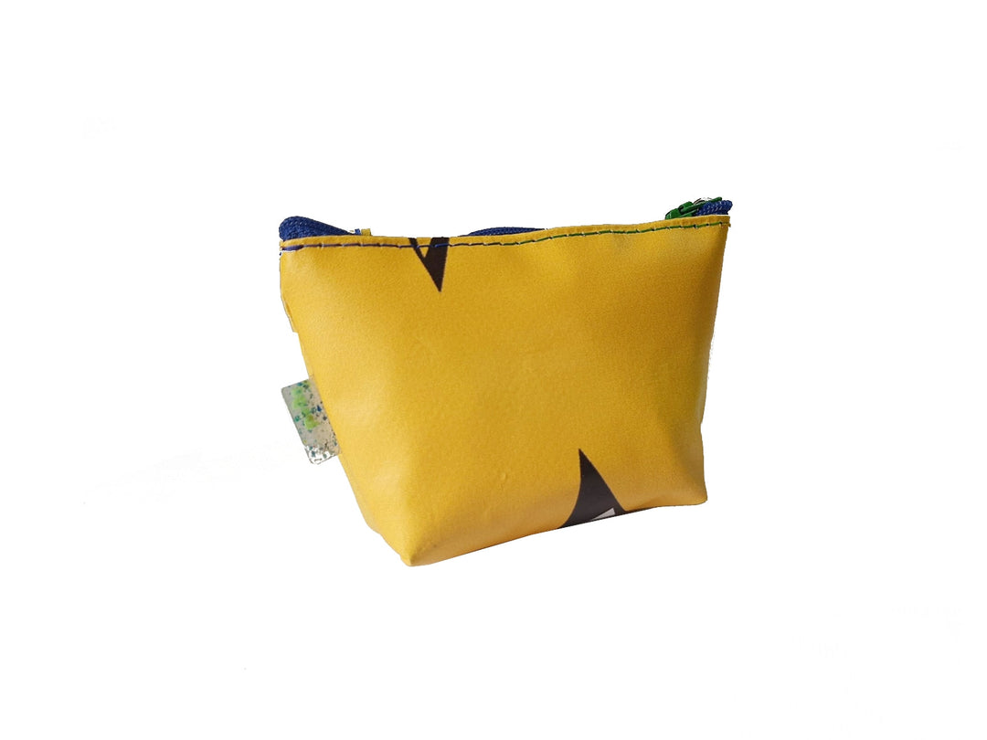 necessaire mini publicity banner yellow & black dots