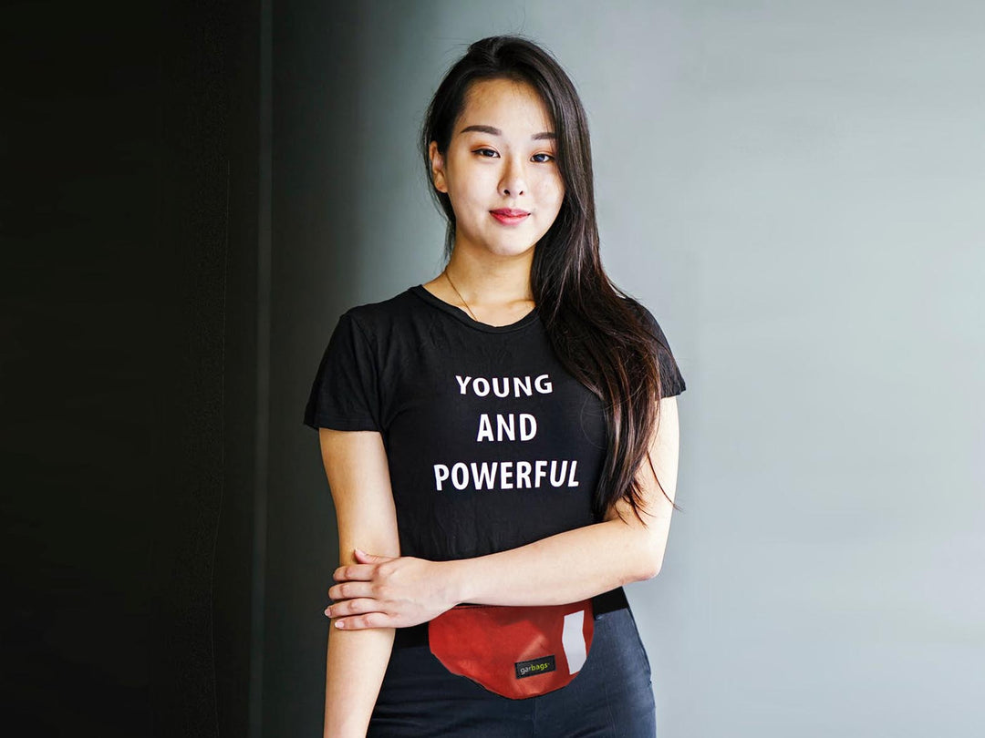 waist bag essentials publicity banner black & orange