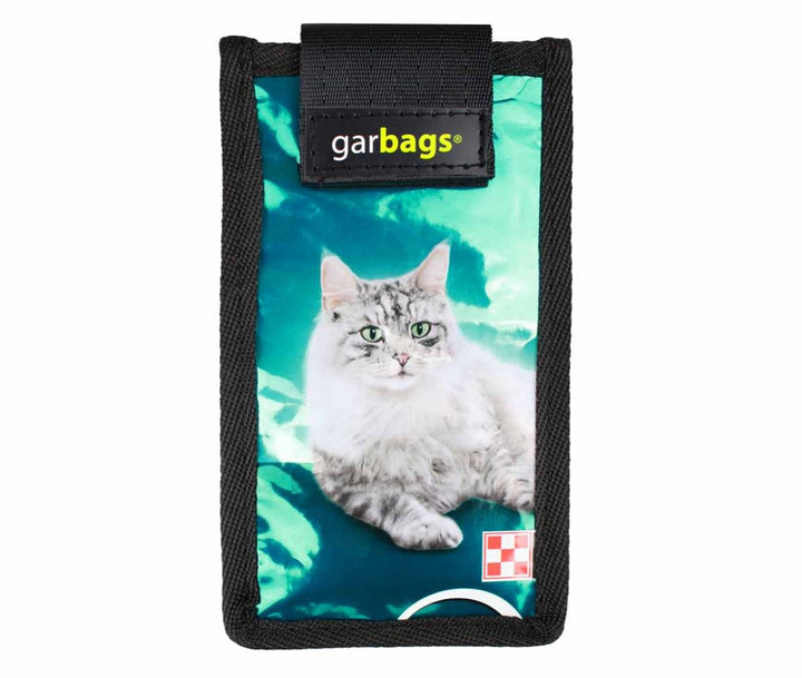 smartphone case cat food package blue