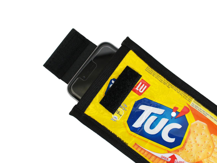 smartphone case crackers package yellow