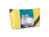 necessaire cat food package yellow & blue