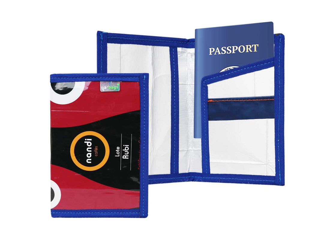 passport holder coffee package purple & black