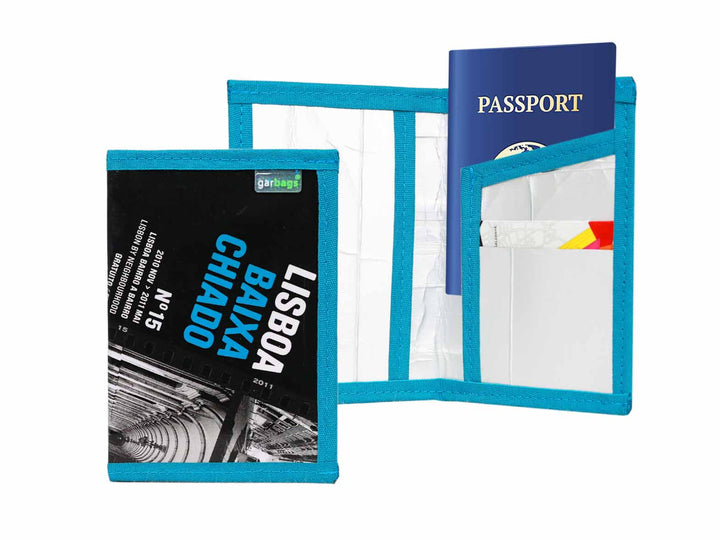 passport holder *lisbon exclusive* black & blue