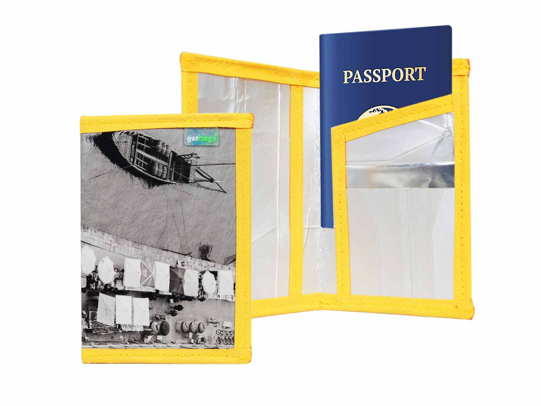 passport holder *porto exclusive* black & white