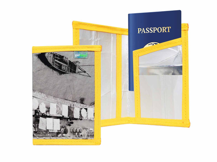 passport holder *porto exclusive* black & white