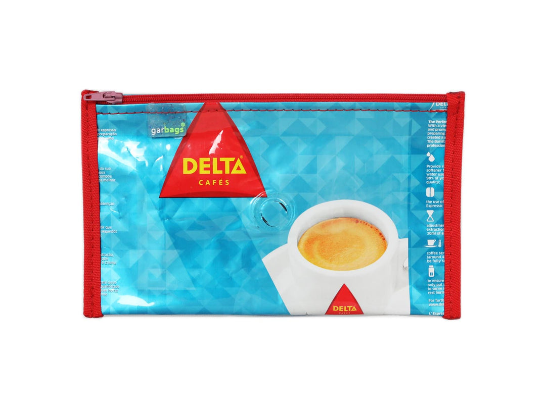 pencil case coffee package blue & red