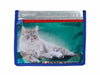 pencil case cat food package blue