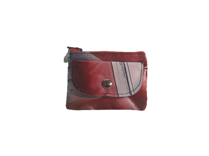 pop purse publicity banner red & blue