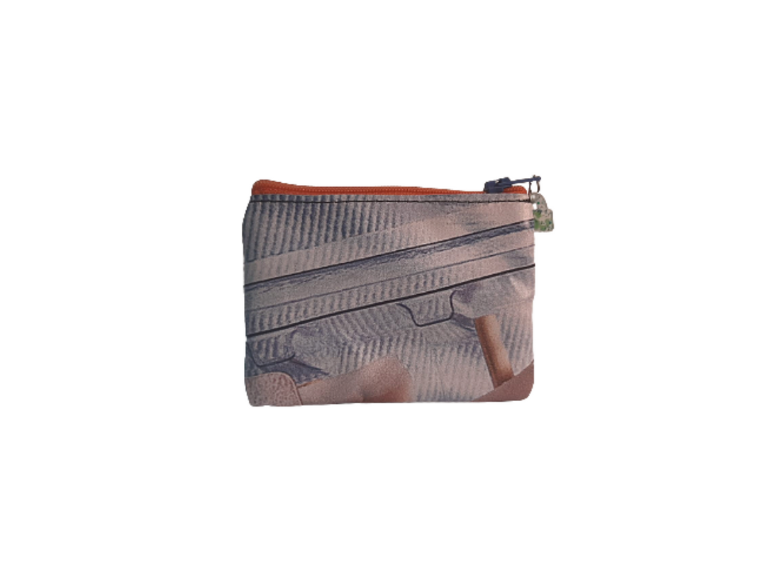 pop purse publicity banner red & blue