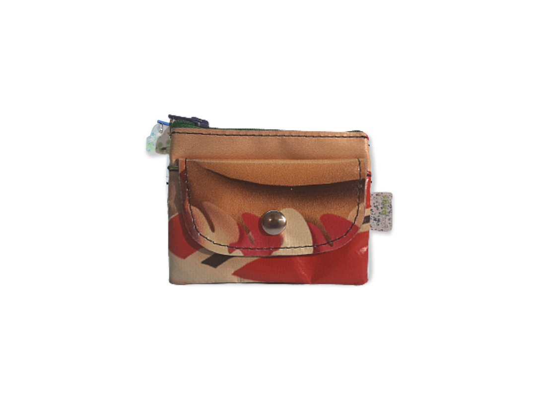 pop purse publicity banner exotic orange & red
