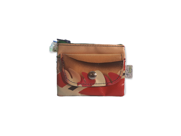 pop purse publicity banner exotic orange & red