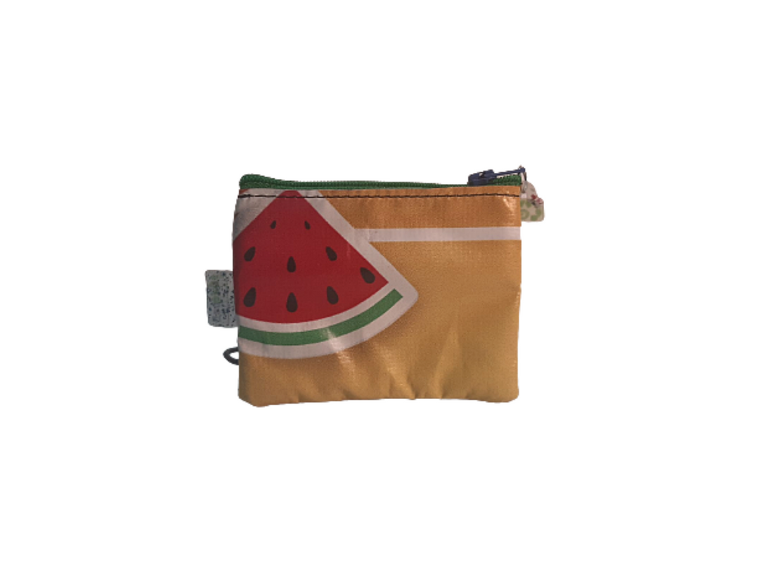 pop purse publicity banner exotic orange & red