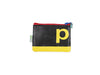 pop purse publicity banner yellow comic book pattern