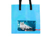 shopping bag cat food package blue