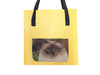 shopping bag cat food package fluffy yellow