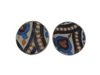 stud earrings multicolor tiles