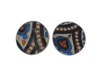 stud earrings multicolor tiles coffee capsules