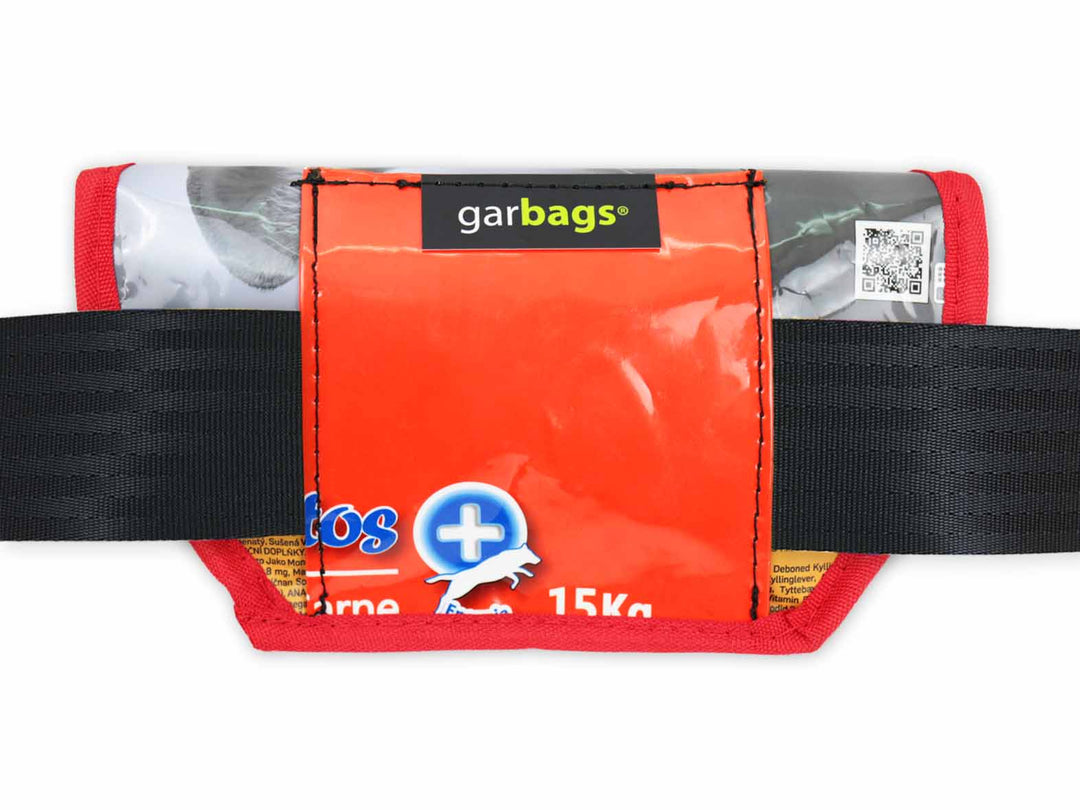 sunglasses case cat food package red & orange