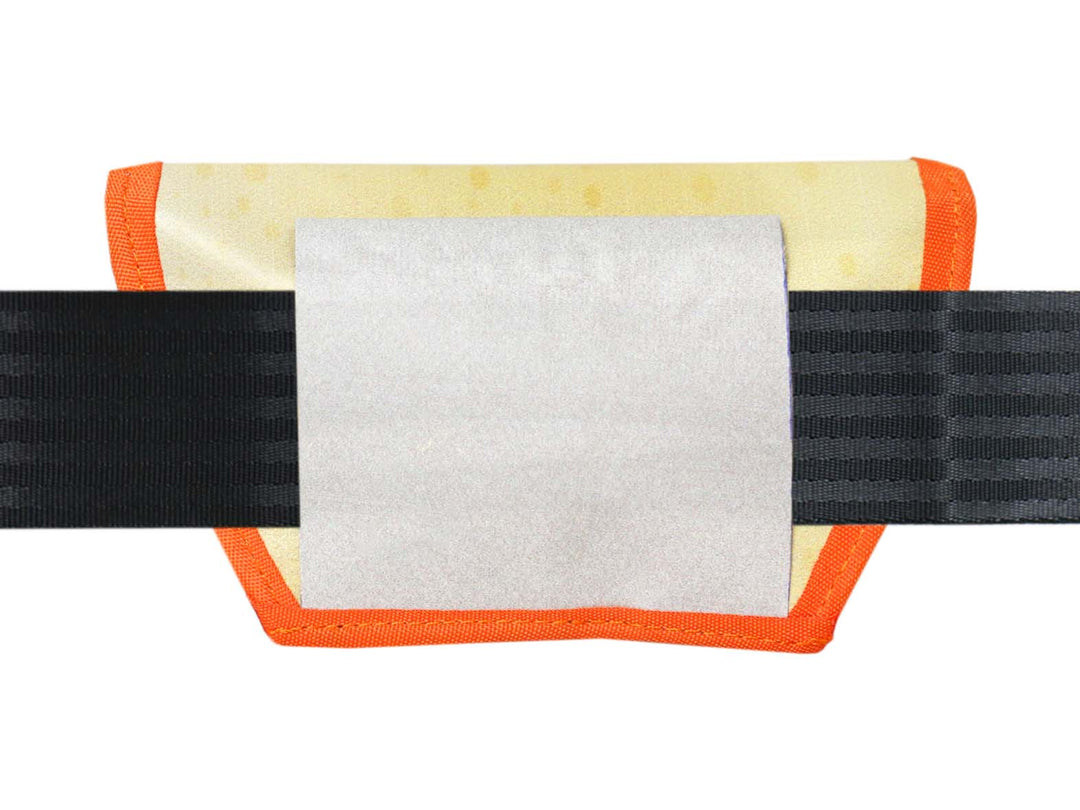 sunglasses case publicity banner orange & yellow
