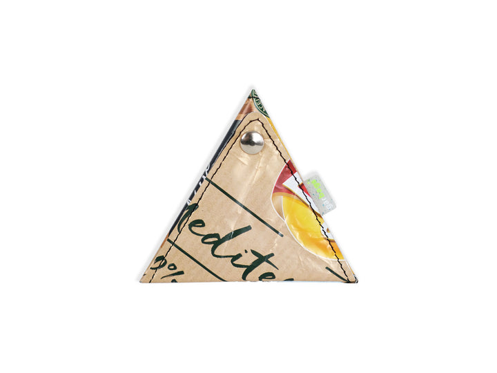 triangle purse chips package brown