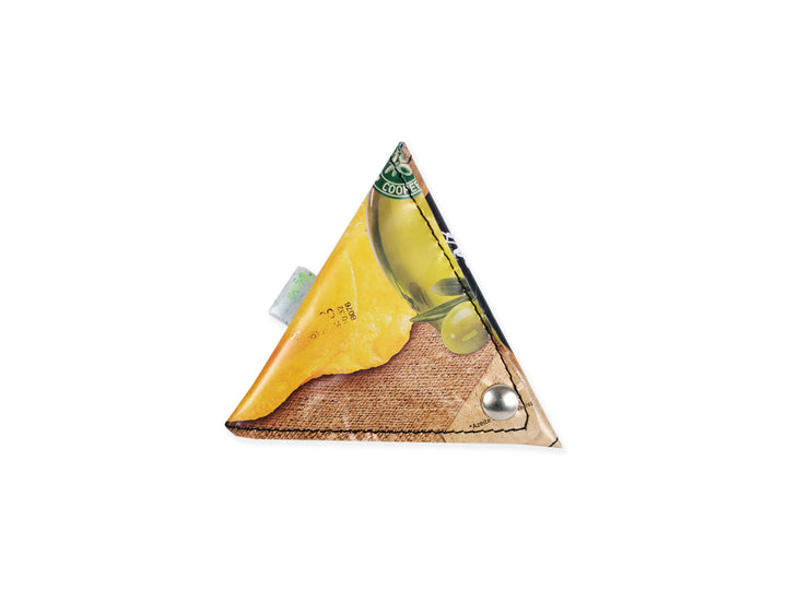 triangle purse chips package brown