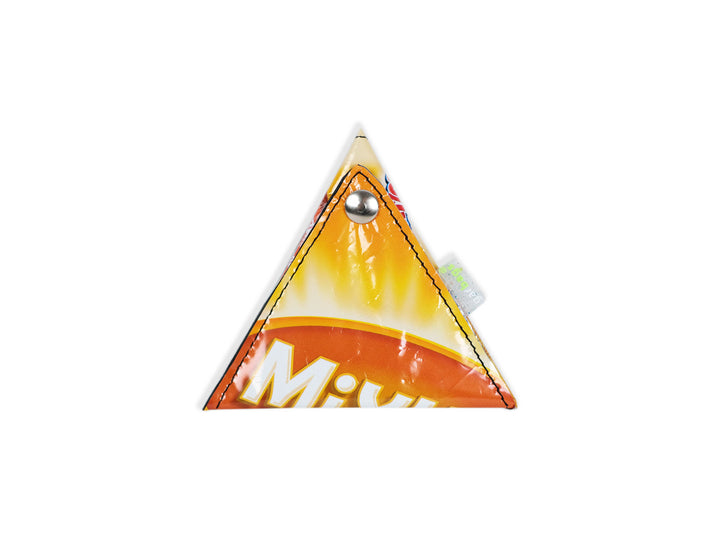 triangle purse chips package orange & red