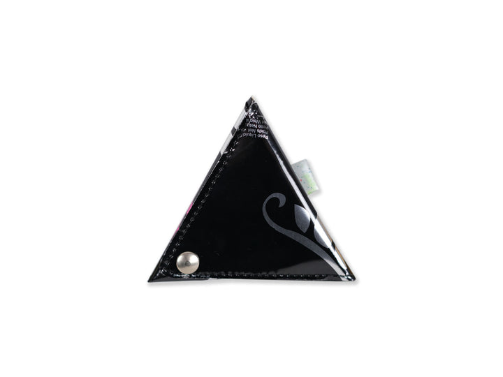 triangle purse coffee package purple & black