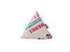 triangle purse cat food package pink white