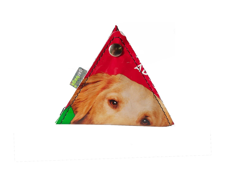 triangle purse dog food package pink