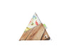 triangle purse publicity banner brown