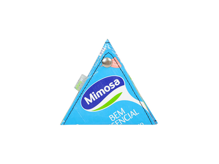 triangle purse milk package blue