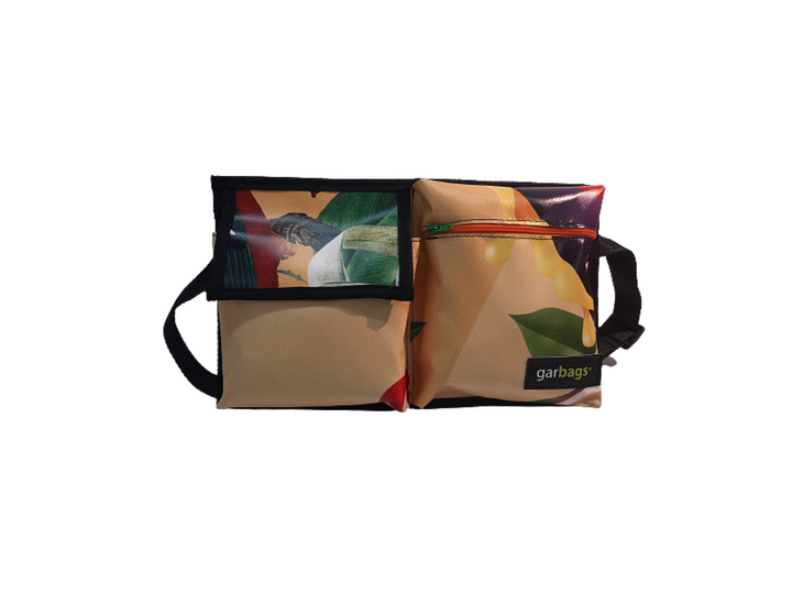 waist bag publicity banner tropical orange