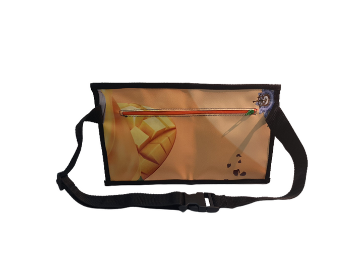 waist bag publicity banner tropical orange
