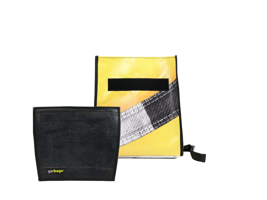 backpack XS publicity banner & inner tube yellow & black